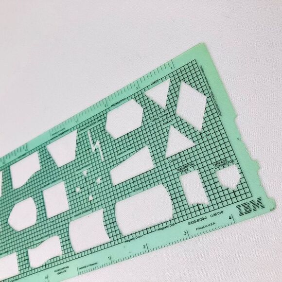 4 Pcs Geometric Pattern Drawing Template for Students - Picture 3 of 5